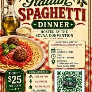 Spaghetti Dinner Special Event Flyer